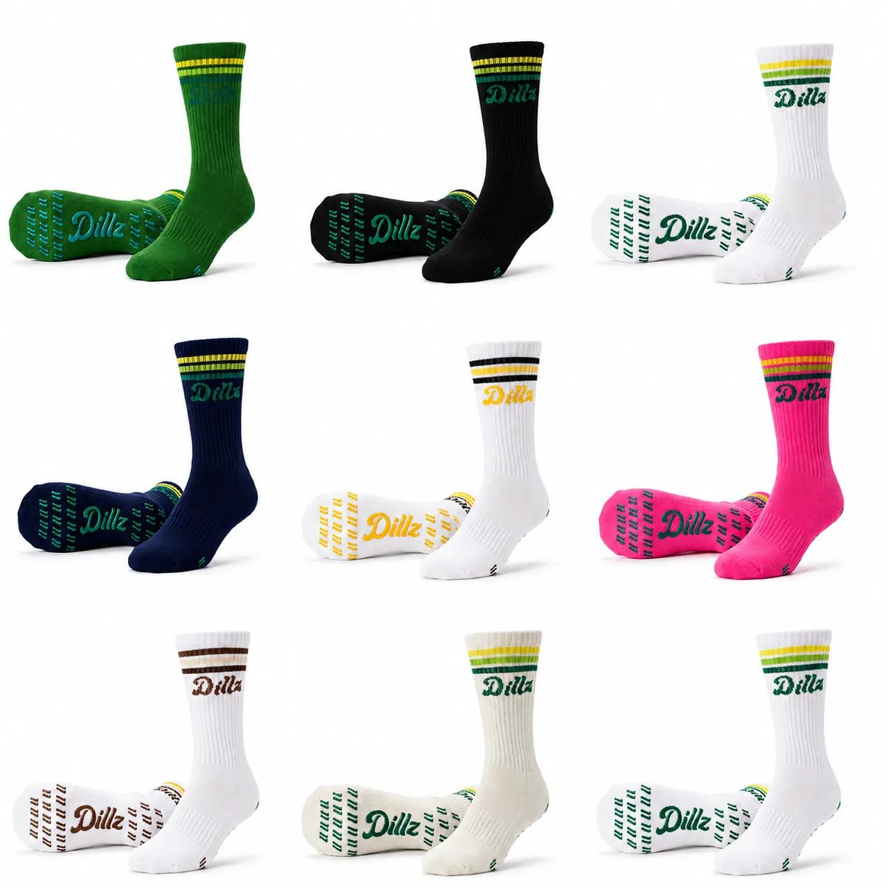 Grippy Grippy™ Crew Pickleball Grip Socks - GRPY-CRW-DNE-SM