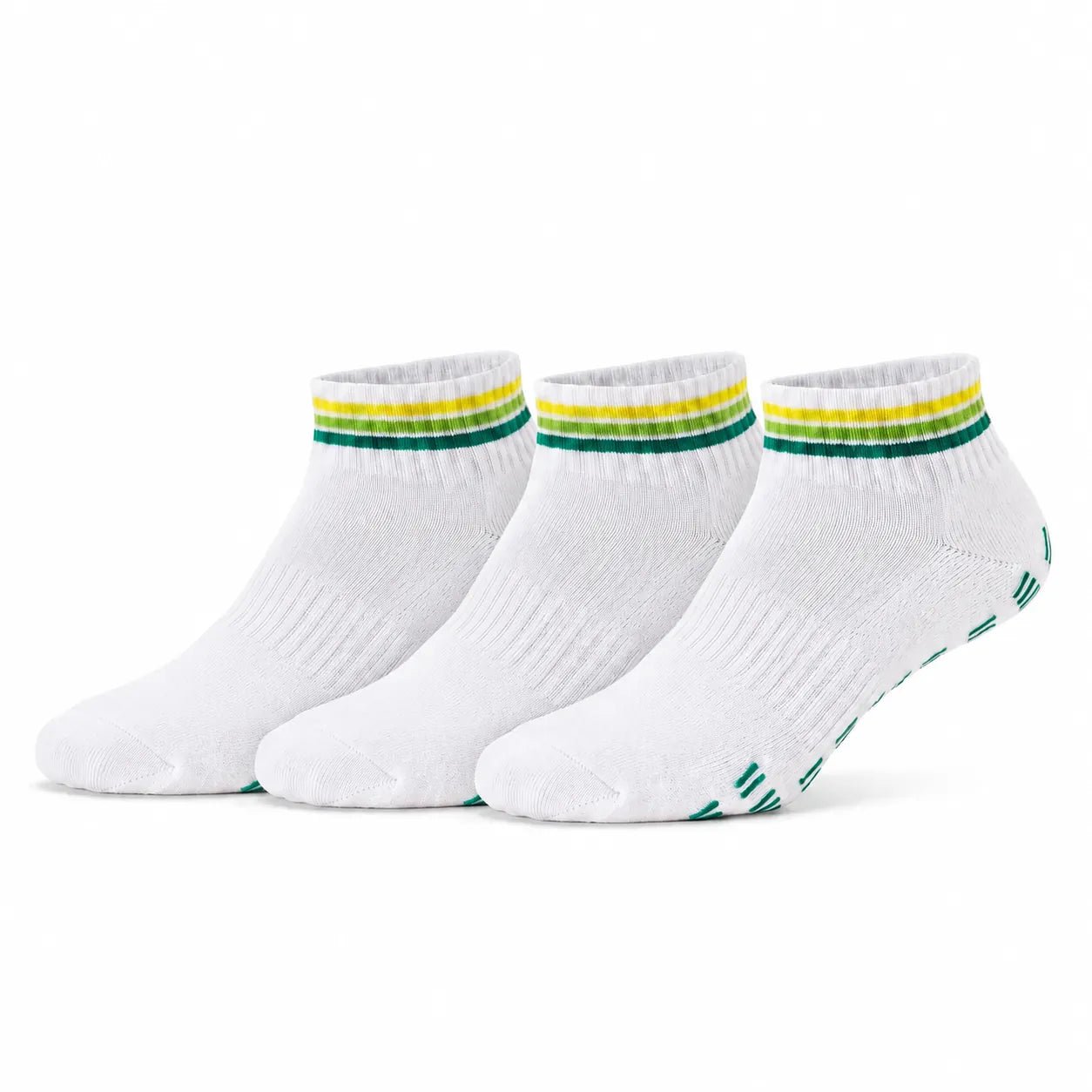 Grippy Grippy™ Ankle 3-Pack – Pickleball Grip Socks - GRPY-ANK-WHT-SM3