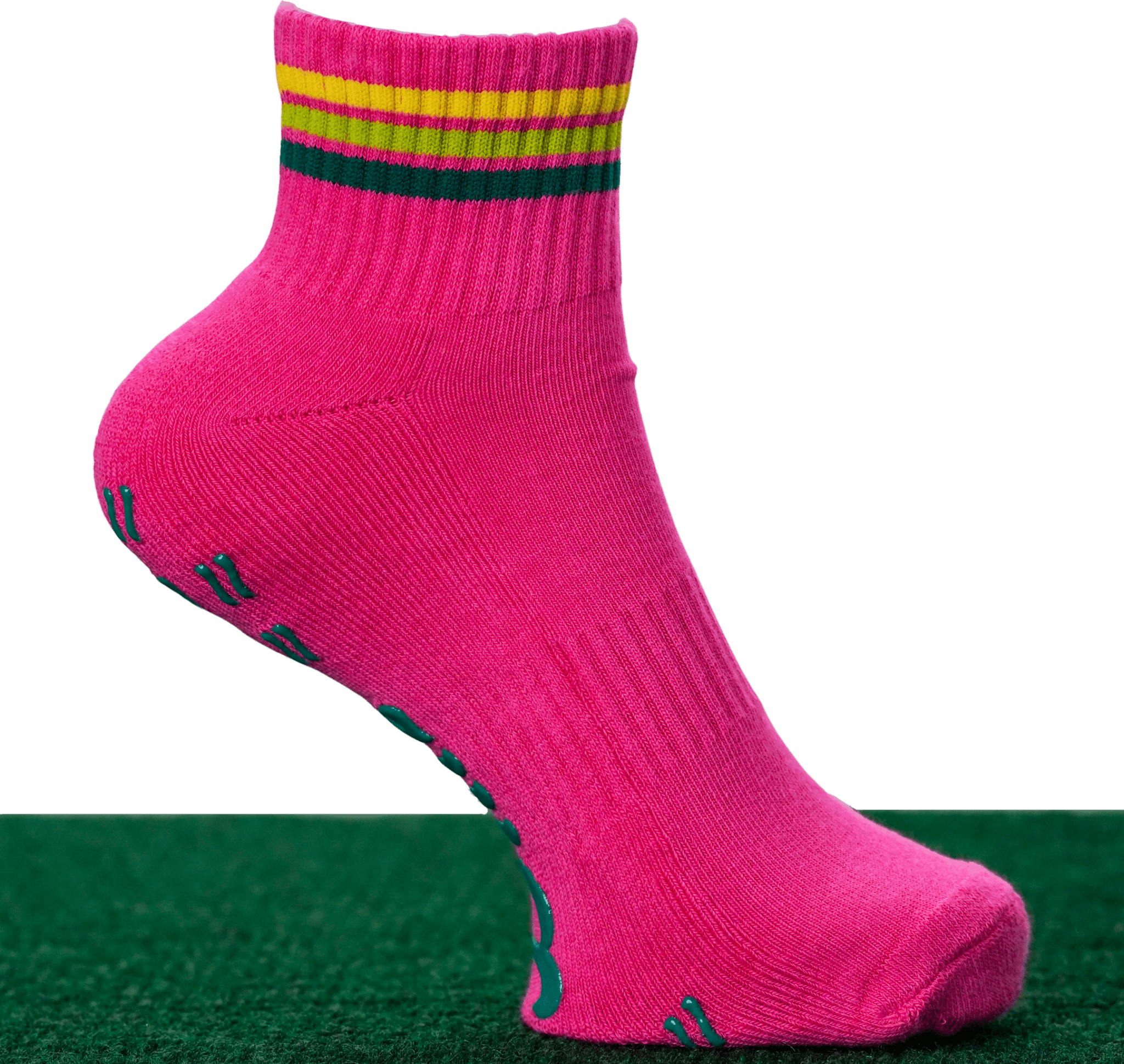 Grippy Grippy™ Ankle Pickleball Grip Socks - GRPY-ANK-PNK-SM