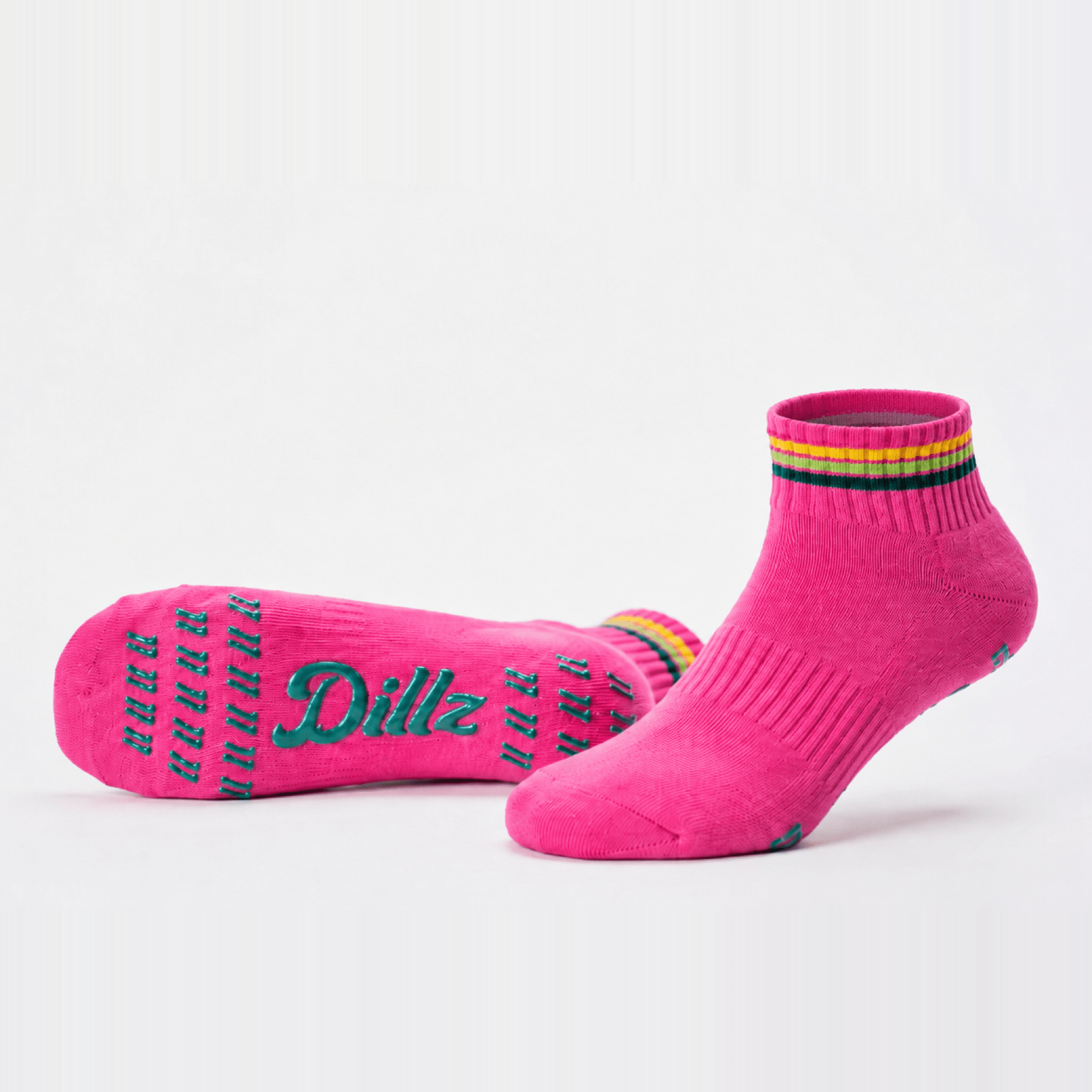 Grippy Grippy™ Ankle Pickleball Grip Socks - GRPY-ANK-PNK-SM