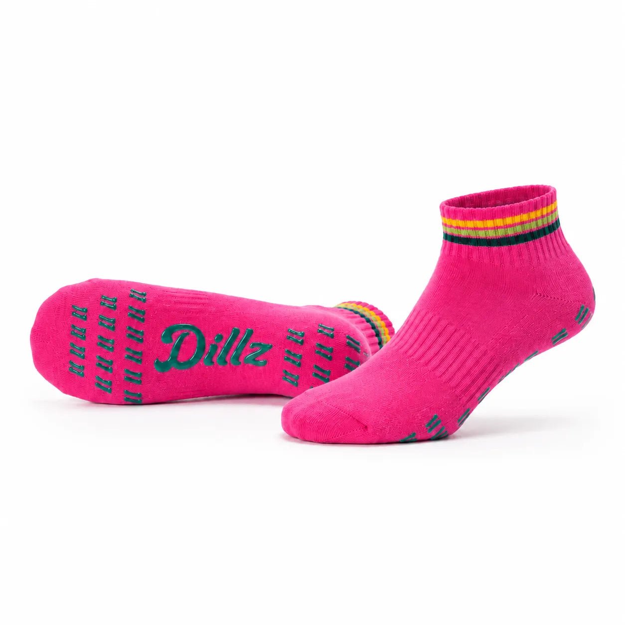 Grippy Grippy™ Ankle Pickleball Grip Socks - GRPY-ANK-PNK-SM
