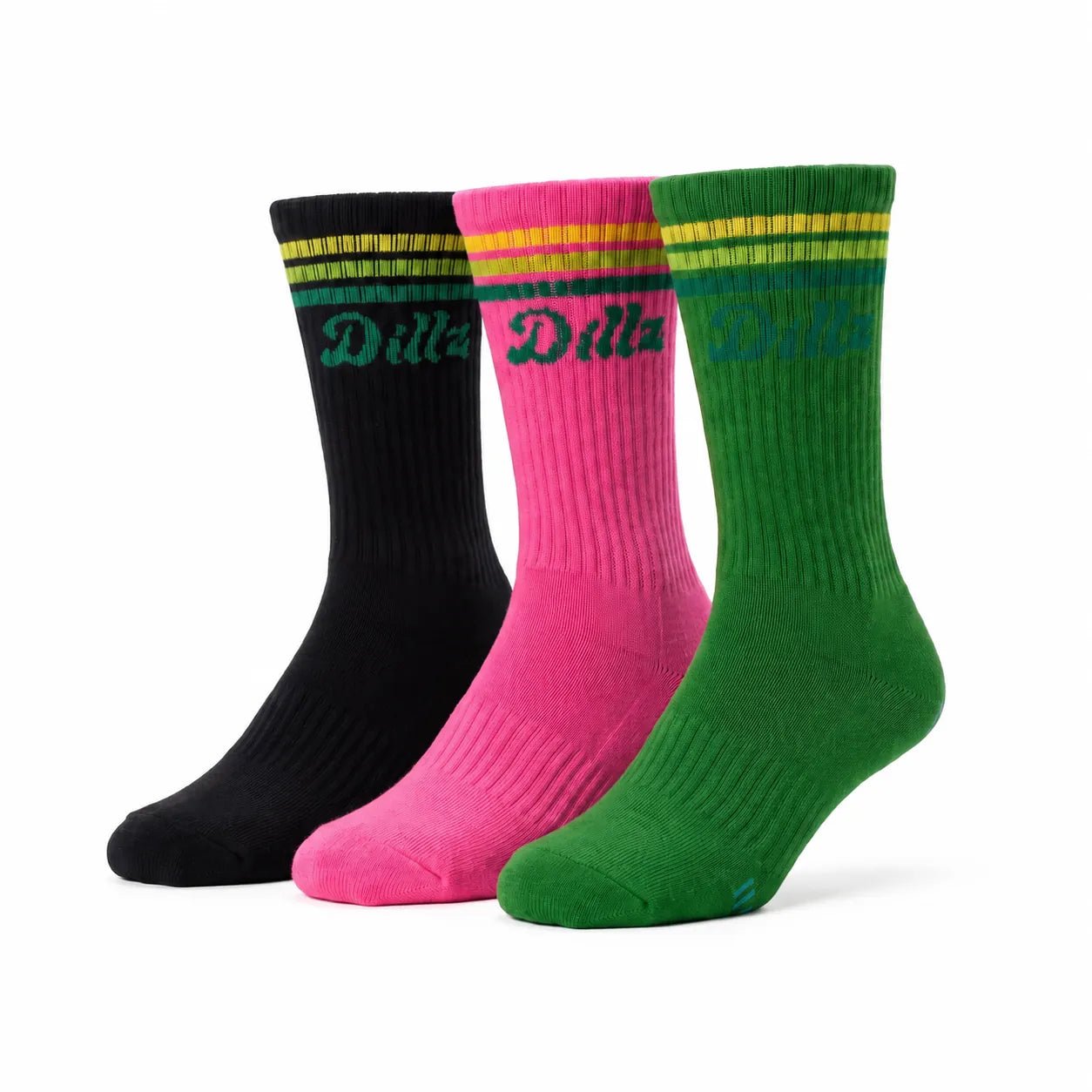 Grippy Grippy™ Crew Pickleball Grip Socks 3-Pack - GRPY-CRW-APB-SM