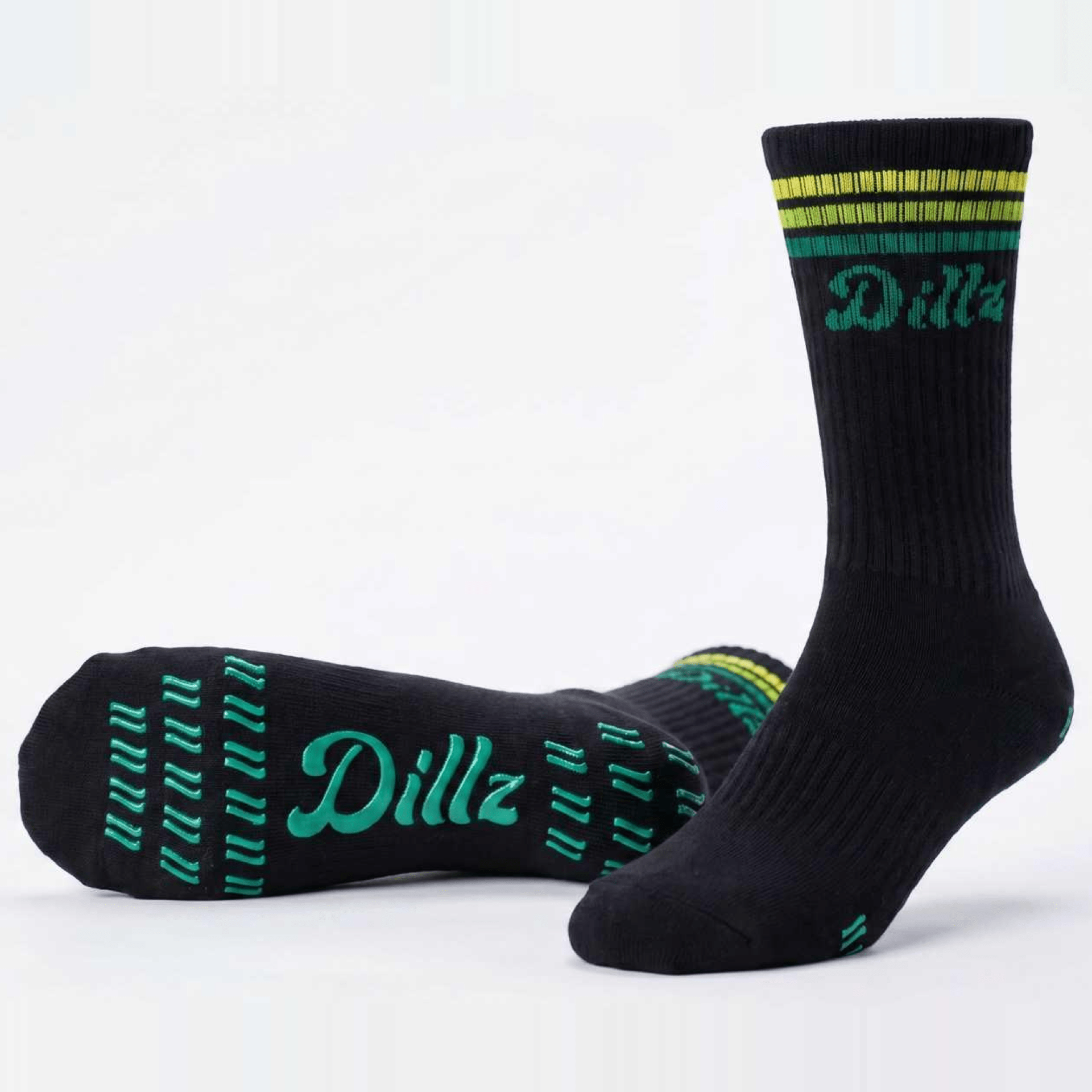 Grippy Grippy™ Crew Pickleball Grip Socks - GRPY-CRW-BLK-SM